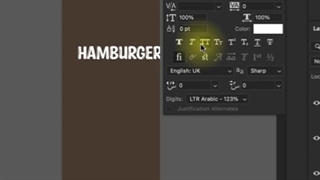 آموزش تایپوگرافی خوشمزه در فتوشاپ در یک دقیقه