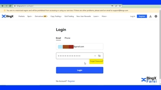 آموزش ورود به صرافی bingx | آموزش ورود و لاگین شدن صرافی بینگ ایکس