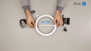 معرفی و آنباکس رینگ لایت جی ماری 536A Ring Light | نورنگار