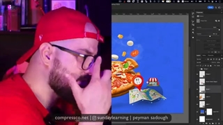 آموزش طراحی بنر فست فود برای سایت و اینستاگرام