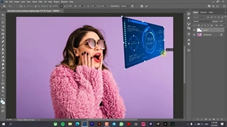 How To Create Hologram Glasses Effect In Photoshop | Futuristic Glasses Effect