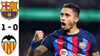 خلاصه بازی بارسلونا 1-0 والنسیا ( 14 اسفند 1401)