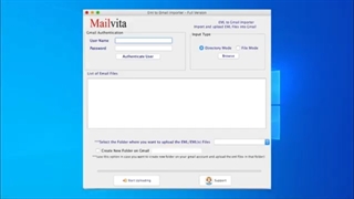 Mailvita EML to Gmail importer for Mac