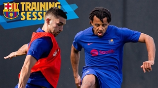 تمرین بارسلونا در روز جمعه; کار روی تمام کنندگی و انجام روندو