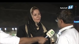 لقاء مع الإعلامیة ألمانیة کریستینا باکر فی منى