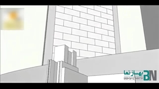 مراحل اجرای نمای کرتین وال فیس کپ (Face Cap) - شرکت بهساز نما