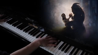 (کاور پیانو - تریلر پایانی، دیو و دلبر) Beauty and the Beast, final trailer - piano cover
