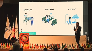 ارائه اپلیکیشن بگردش جناب قاسمی رویداد ملی تاثریا