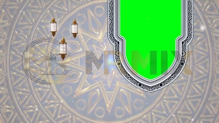 فوتیج پرده سبز اسلایدشو مذهبی با طرح اسلیمی