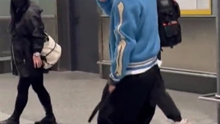 ییشینگ در فرودگاه میلان LAY