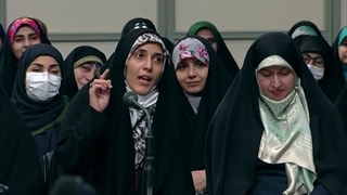 شعرخوانی خانم زهرا سپه کار در دیدار رمضانی با رهبر معظم انقلاب ۱۴۰۲/۰۱/۱۶