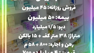 انتقال سرمایه داروخانه در شریعتی