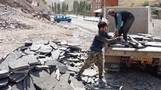 فروش سنگ لاشه سنگ ورقه ای ۰۹۱۰۵۵۸۰۷۶۶