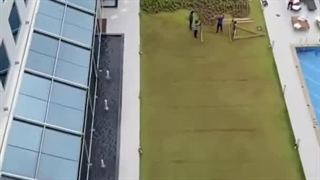 نماشویی آسمان خراش ها با طناب