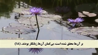 ترتیل جزء 26 مشاری العفاسی با نمایش آیه و ترجمه گویای فارسی همراه با تصاویر طبیعت