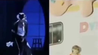 شباهت بسیار زیاد رقص بی تی اس با مایکل جکسون