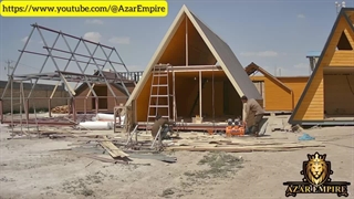 ساخت کلبه چوبی در ۱۵ روز