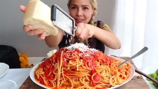 Spaghetti 스파게티 Mukbang 먹방