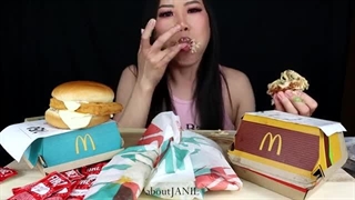 ASMR MCDONALDS TACO BELL MUKBANG #mcdonalds  #messy #fastfood