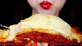 ASMR CHEESE BOMB LASAGNA 치즈 폭탄 라자냐 MUKBANG EATING SOUND
