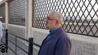 مزار مطهر حضرت حمزه سیدالشهدا در کنار شهدای احد