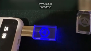 فلش مموری کریستالی تبلیغاتی همراه با جعبه