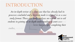 HOW TO WRITE A CASE ANALYSIS LAW