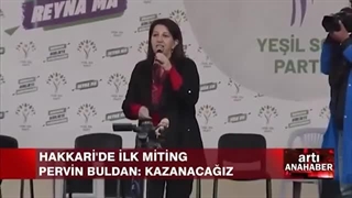 Hakkâri'de ilk miting: Pervin Buldan: "Kazanacağız"