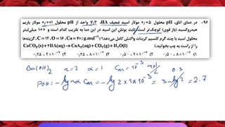 شیمی کنکور 1403 - پاسخ سوال 96 کنکور تجربی نوبت اول 1402 - فصل 1 شیمی دوازدهم