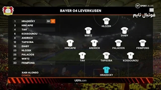 خلاصه بازی بایر لورکوزن 0-1 آث روم/لیگ اروپا