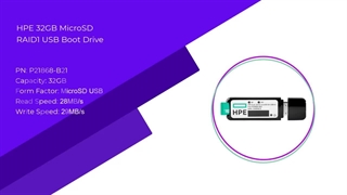 HPE 32GB microSD RAID1 USB Boot Drive