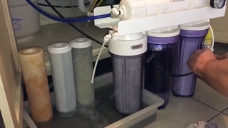 کربن گیری دستگاه تصفیه آب پس از تعویض فیلتر