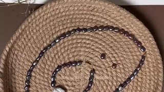 زیورآلات مرواریدی ساده با قفل گره ای و نقره الماسین آذر