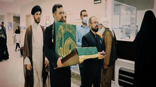 حضور کاروان زیرسایه خورشید در بیمارستان دکتر شریعتی - بندرعباس