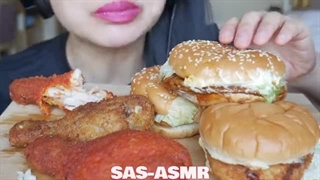 ASMR McDonalds Japan + FRIED CHICKEN (EATING SOUNDS) NO TALKING | SAS-ASMR