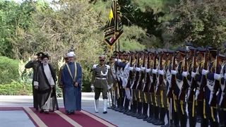 استقبال آیت الله دکتر رئیسی از سلطان عمان در سعدآباد یکشنبه ۷ خرداد ۱۴۰۲