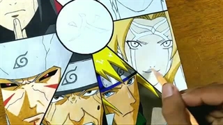 Speed Drawing | Menggambar Semua Hokage dari Hashirama Sampai Naruto