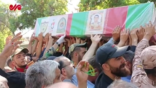 تشییع باشکوه سرباز شهید مرزبان محمد مهدی احمدی در بجنورد