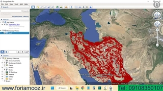 لایه google earth گسل های ایران در گوگل ارث