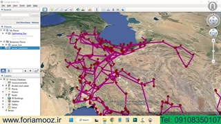 دانلود Google Earth خطوط انتقال نیروی کشور و نیروگاه ها