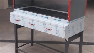 دستگاه منقل کباب پز ۱۲۰ سانت با هود صنعتی (بازار طلایی)۰۹۱۲۵۹۱۲۸۵۸