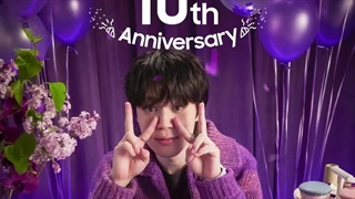 سامسونگ با ویدئویی از جیمین به مناسبت دهمین سالگرد دبیو بی تی اس ♡♡