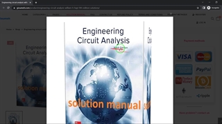 Engineering circuit analysis william h. hayt 9th edition solutions manual pdf