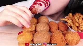 پرطرفدارترین غذای ترد اسمر فود * توپ های پنیری، کورن داگ پنیری، ناگت، موک بانگ سیب زمینی سرخ شده