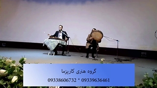 اجرای موسیقی سنتی دف و سنتور توسط نوازنده خانم