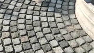 سنگ کوبیک # اجرا ونصب# سنگ فرش