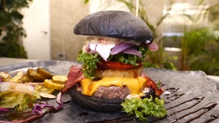 چیزبرگر با نان سیاه - موج کره ای