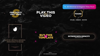 پک تایتل های افترافکت + دانلود