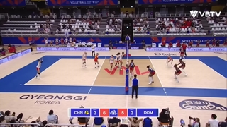 خلاصه بازی چین (2) - (3) دومینیکن در لیگ ملتهای والیبال بانوان 2023