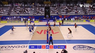 خلاصه بازی  صربستان (2) - (3) دومینیکن در لیگ ملتهای والیبال بانوان 2023